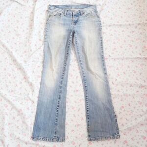 low rise flare jeans light wash y2k indie sleaze size 5